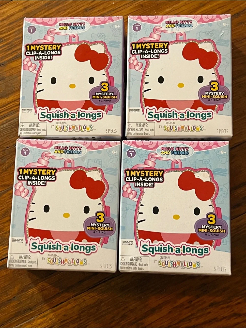 Squish-A-Longs by Squishmallows Hello Kitty And Friends 4pk.Mystery Box Series 1